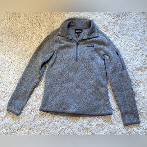 Patagonia Better Sweater Quarter Zip Fleece Pullover | Birch White